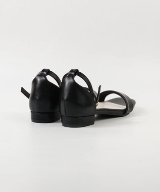 BONTRE 【pied du lapan/ピエドラパン】ローヒールアンクルストラップサンダル/50773ZI ブラック