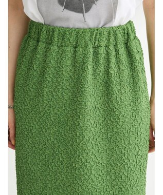 Green Parks BEST PRICE フクレジャガードIラインスカート Green