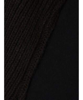 CRAFT STANDARD BOUTIQUE 片畔ニットドッキングチュニック Black