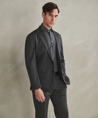 GOTAIRIKU セットアップ対応【洗える/ストレッチ/シワになりにくい】ドライジャージー セットアップジャケット グレー系8