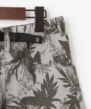 JOSEPH ABBOUD MOUNTAIN 【UNISEX】軽量/ECO撥水 3Dエンボスリーフショーツ ライトグレー系6