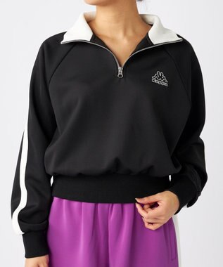 OP／FILA 【Kappa】ハーフジップ ジャージトラックジャケット ブラック