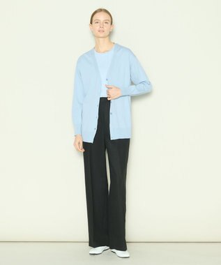 JOSEPH 【洗える】フィールコットン　カーディガン Sky blue