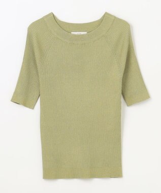 ANY ラメリブニット グリーン