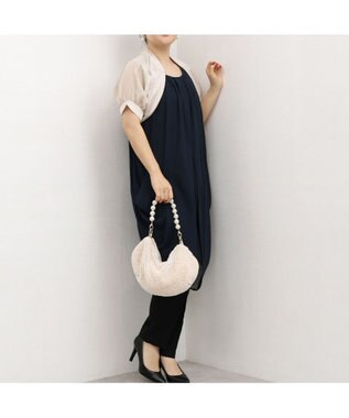 UNBILLION カシュカシュ cachecache / パール調ビーズワンハンドルバッグ LBE
