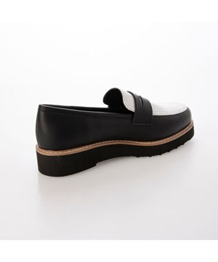 MODE ET JACOMO <carino>【レイン対応】【2WAY】厚底タッセルローファー ブラックコンビ