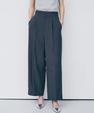 uncrave ウォッシャブルドライサップ ワイドパンツ（サスペンダー付き）