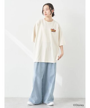 earth music&ecology Ｇｏｏｆｙ＆Ｍａｘ／バックプリントねずみＴｅｅ Ivory