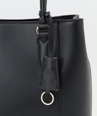 ANY 【A4サイズ収納可】スクエアライントートバッグ ブラック