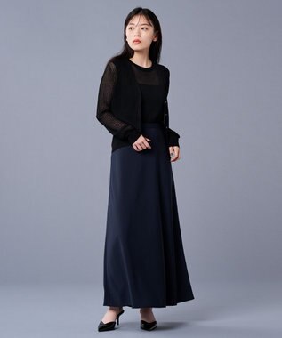 uncrave シアー リブ ニット カーディガン（uncrave STANDARD） ブラック