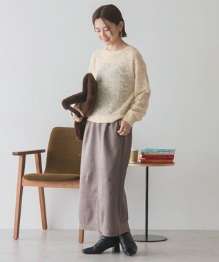 AMERICAN HOLIC レース編みニットプルオーバー Ivory