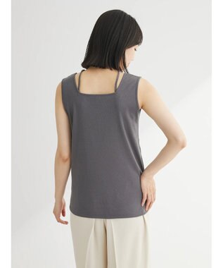 Green Parks マルチストラップテレコタンク Charcoal Gray