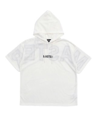 WEGO 【MLXLサイズ展開】ストレートラインプルパーカー（SS） ホワイト