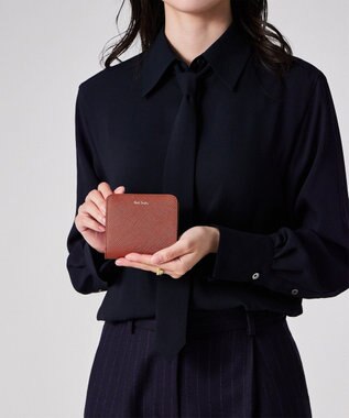 Paul Smith スワールプラー 2つ折り財布 ブラウン