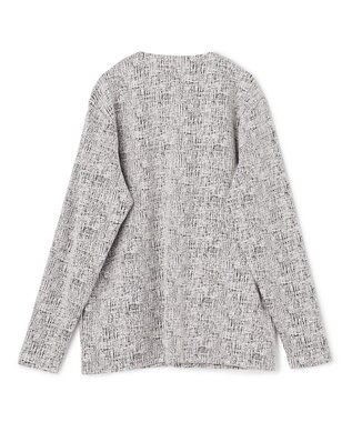 JOSEPH HOMME 【イージーケア】パフィーチェックジャージー　カーディガン ライトグレー系