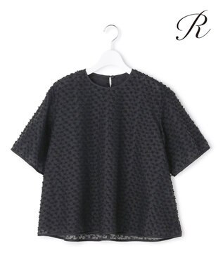 23区 【R(アール)】ランダムドットレース Aライン ブラウス