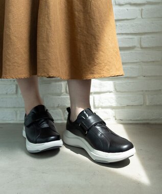 ASICS WALKING ペダラ ライドウォーク レディース 2E 3.5cmヒール ブラック系