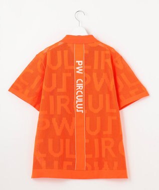 PW CIRCULUS 【手洗い可能】【UNISEX】ニットメッシュポロ ゴルフ オレンジ系