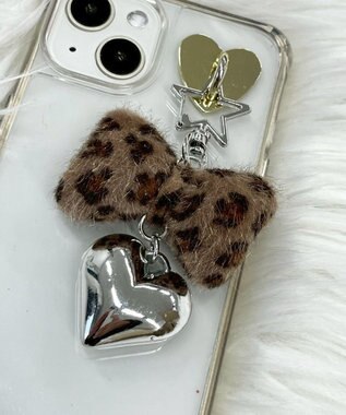 WEGO レオパードリボンキーホルダー