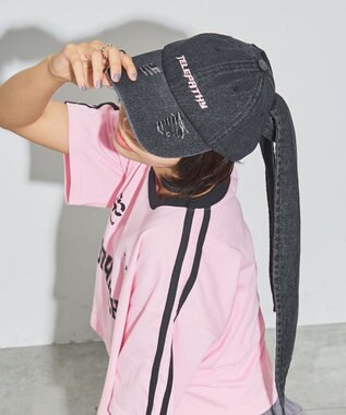 WEGO うさ耳デニムキャップ ブラックその他