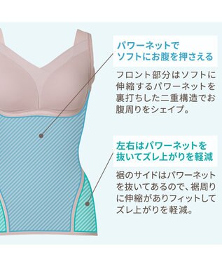 BRADELIS New York 【Yukine inc. 】ゆきねえモアソフト快適フルカップブラキャミ23 接触冷感 速乾 蒸れにくい ピンクベージュ