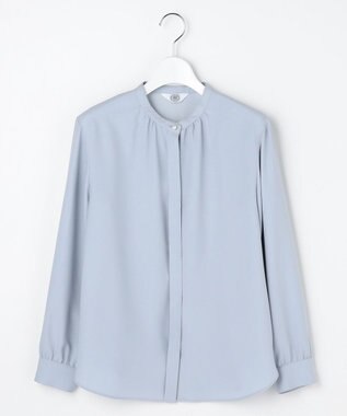 J.PRESS LADIES S ヌーディスバックサテン ブラウス サックス系