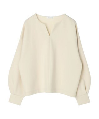 Green Parks キーネックダンボールプルオーバー Ecru