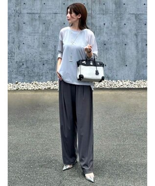 Green Parks シアーリブチュニック Gray