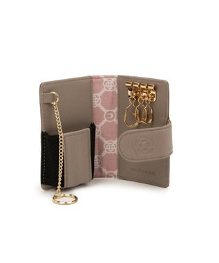 CLATHAS ワッフル スマートキーケース グレージュ