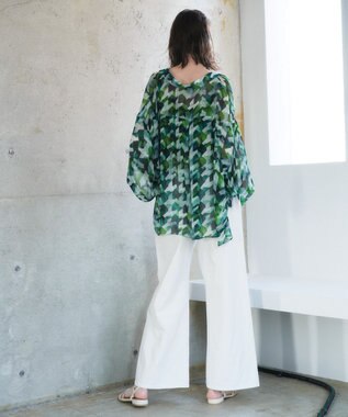 YECCA VECCA 綿麻バギーツイルパンツ Off White