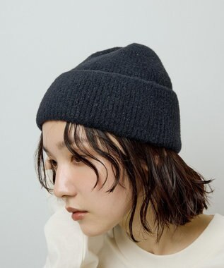 Green Parks ラメニット帽 Ivory