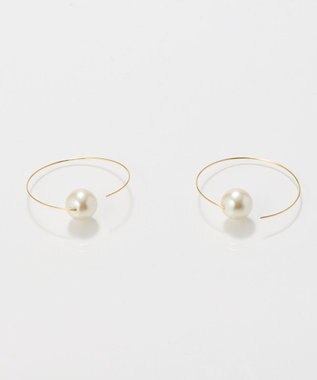 Phoebe 〈金属アレルギー対応〉ビッグサークルパールピアス/ニッケルフリー/大ぶり/存在感◎/主役級 ホワイト