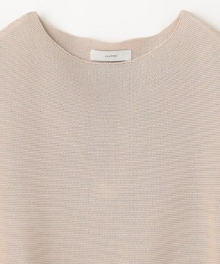 ANY 【洗濯機可能/アンチピリング/UVケア】アクリルガーターコクーンニット サンドベージュ