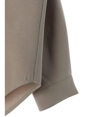 CRAFT STANDARD BOUTIQUE ポリエステルツイルポケッタブルシャツ Gray Beige