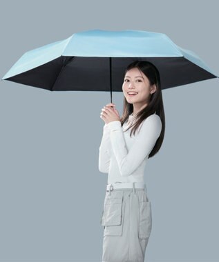 MOONBAT 【遮光100％/超軽量/大きめ】マジで軽い傘 晴雨兼用 折りたたみ日傘 マジカルテックプロテクション 61cm