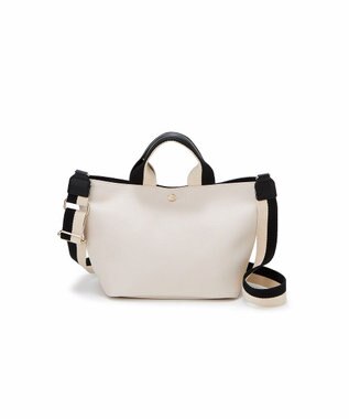 TOPKAPI 【Breath TOPKAPI】SCOTCH GRAIN スコッチグレイン プレーン 2トーンテープ ハンドル トートバッグ S クリーム