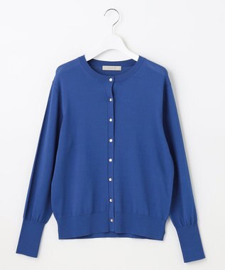 UNFILO 【抗菌防臭】スゴ機能 ニット カーディガン ブルー