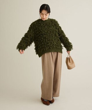 CRAFT STANDARD BOUTIQUE ループ編みニットプルオーバー Green