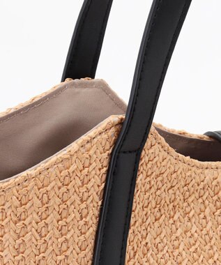 ANY SIS スカーフ付き カゴバッグ ナチュラル