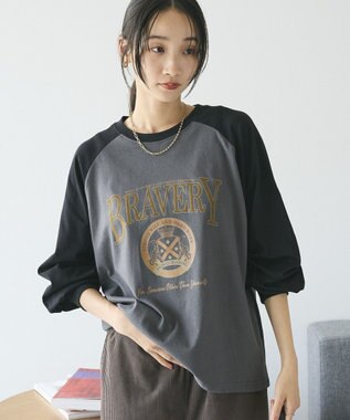 CRAFT STANDARD BOUTIQUE ラグランフロッキープリントＴｅｅ