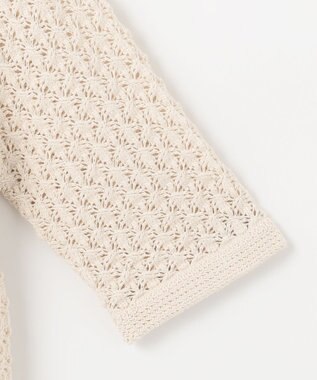 23区 S 【SLOW/一部店舗限定】レーシー カーディガン アイボリー系