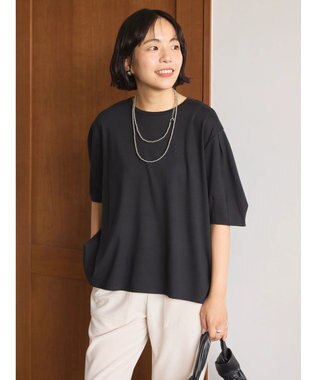 AMERICAN HOLIC 接触冷感袖コンシャスカットプルオーバー Black