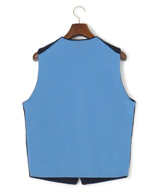 J.PRESS MEN ハイツイストヘリンボン ニットベスト ネイビー系