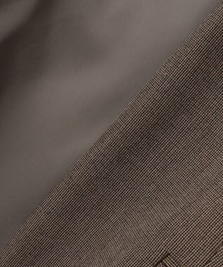 J.PRESS LADIES T/Rアルガンシルク ノーカラー ジャケット ブラウン系