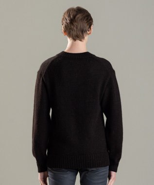 JOSEPH HOMME ファインアルパカ　Vネックニット ダークブラウン系