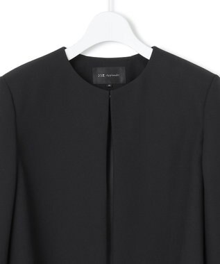 23区 S 【APPLAUDIR】バックサテンジョーゼット ジャケット ブラック系