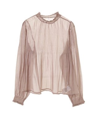 earth music&ecology マジョリカプリーツシアープルオーバー Pink Beige