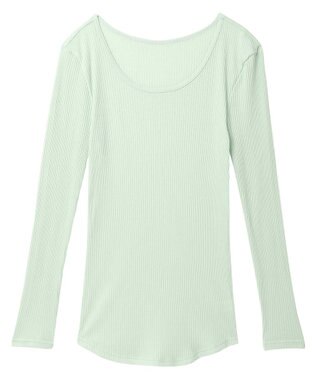 une nana cool 綿100% リブ編みコットン 長袖シャツ ME