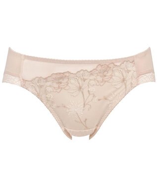 Wing ショーツ　【ときはなつブラ】　KB2871とペア　身生地部は綿混素材　はきこみ丈あさめ　ウイング／ワコール　KF2371 ベージュ