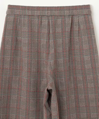 ANY 【ウエストゴム】ラップ風ガウチョパンツ オレンジ系3